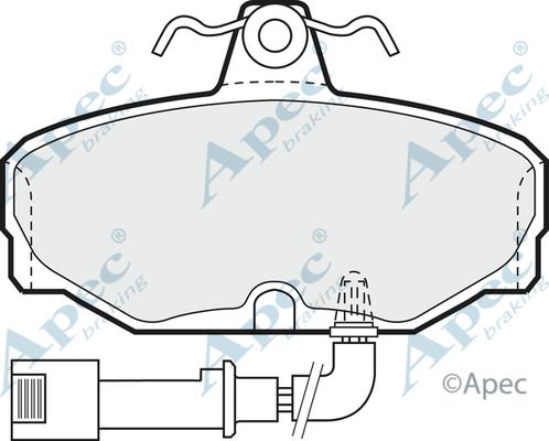 APEC PAD479 - Kit de plaquettes de frein, frein à disque cwaw.fr