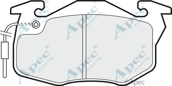 APEC PAD471 - Kit de plaquettes de frein, frein à disque cwaw.fr