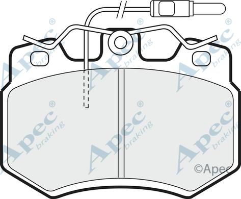 APEC PAD473 - Kit de plaquettes de frein, frein à disque cwaw.fr