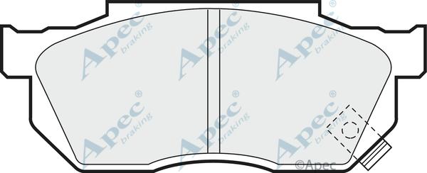 APEC PAD472 - Kit de plaquettes de frein, frein à disque cwaw.fr