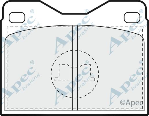 APEC PAD477 - Kit de plaquettes de frein, frein à disque cwaw.fr