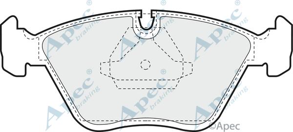 APEC PAD596 - Kit de plaquettes de frein, frein à disque cwaw.fr