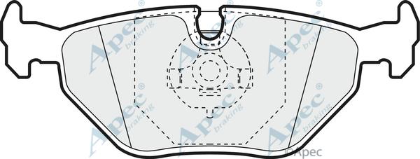 APEC PAD590 - Kit de plaquettes de frein, frein à disque cwaw.fr