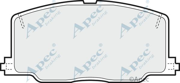 APEC PAD593 - Kit de plaquettes de frein, frein à disque cwaw.fr