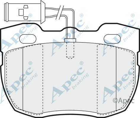 APEC PAD592 - Kit de plaquettes de frein, frein à disque cwaw.fr