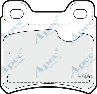 APEC PAD597 - Kit de plaquettes de frein, frein à disque cwaw.fr