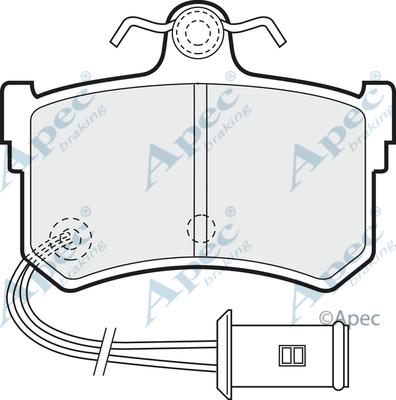 APEC PAD549 - Kit de plaquettes de frein, frein à disque cwaw.fr