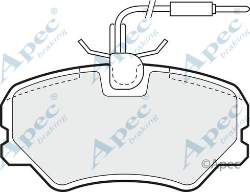 APEC PAD546 - Kit de plaquettes de frein, frein à disque cwaw.fr