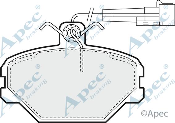 APEC PAD548 - Kit de plaquettes de frein, frein à disque cwaw.fr