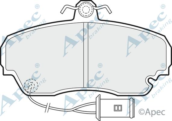 APEC PAD543 - Kit de plaquettes de frein, frein à disque cwaw.fr