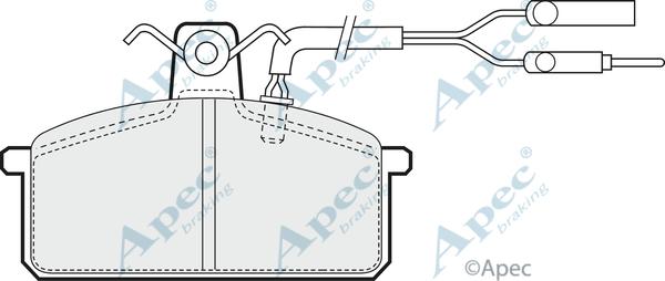 APEC PAD559 - Kit de plaquettes de frein, frein à disque cwaw.fr