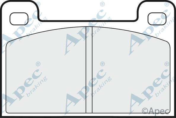 APEC PAD564 - Kit de plaquettes de frein, frein à disque cwaw.fr