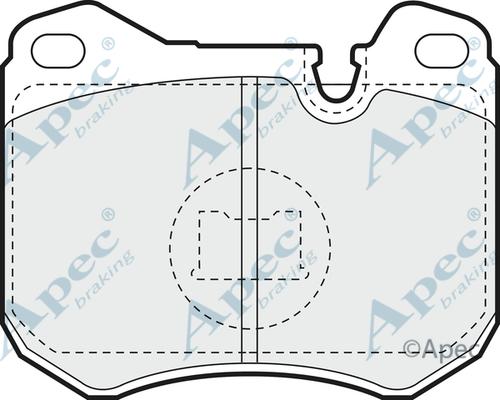 APEC PAD565 - Kit de plaquettes de frein, frein à disque cwaw.fr