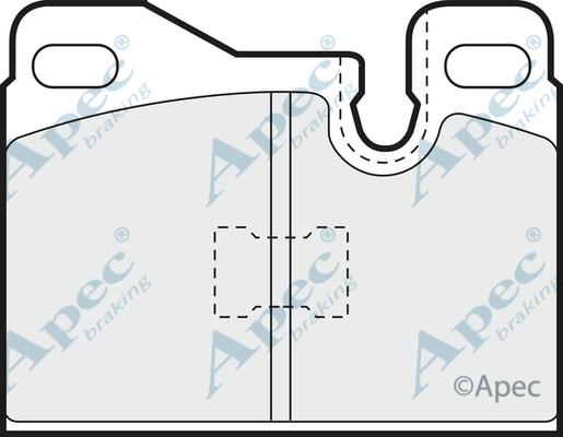 APEC PAD566 - Kit de plaquettes de frein, frein à disque cwaw.fr