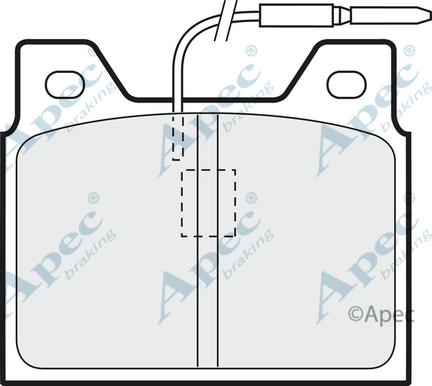 APEC PAD560 - Kit de plaquettes de frein, frein à disque cwaw.fr