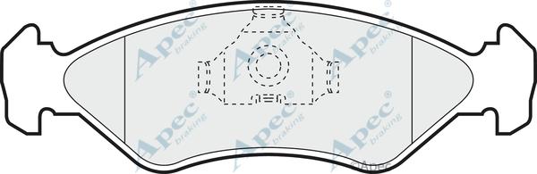 APEC PAD561 - Kit de plaquettes de frein, frein à disque cwaw.fr