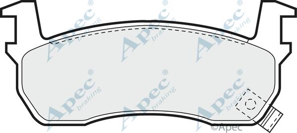 APEC PAD509 - Kit de plaquettes de frein, frein à disque cwaw.fr