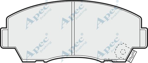 APEC PAD501 - Kit de plaquettes de frein, frein à disque cwaw.fr