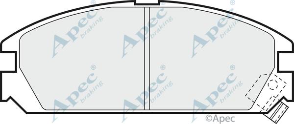 APEC PAD502 - Kit de plaquettes de frein, frein à disque cwaw.fr