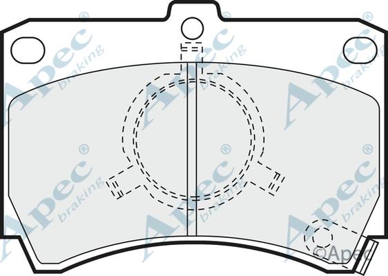 APEC PAD507 - Kit de plaquettes de frein, frein à disque cwaw.fr