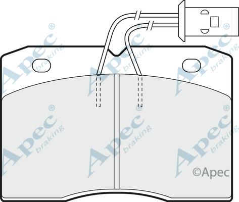 APEC PAD519 - Kit de plaquettes de frein, frein à disque cwaw.fr