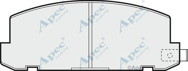 APEC PAD514 - Kit de plaquettes de frein, frein à disque cwaw.fr