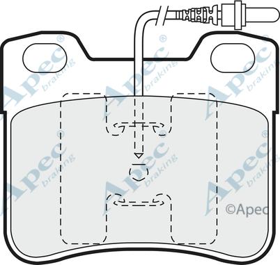 APEC PAD516 - Kit de plaquettes de frein, frein à disque cwaw.fr