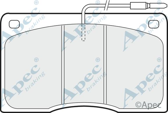 APEC PAD512 - Kit de plaquettes de frein, frein à disque cwaw.fr