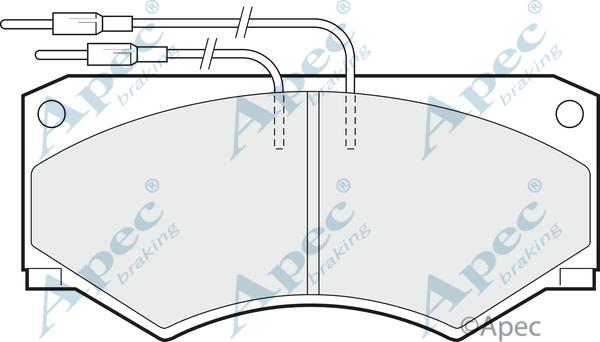 APEC PAD517 - Kit de plaquettes de frein, frein à disque cwaw.fr