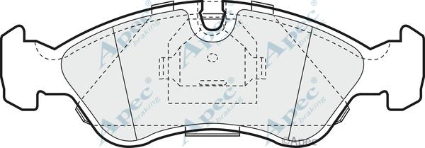 APEC PAD589 - Kit de plaquettes de frein, frein à disque cwaw.fr