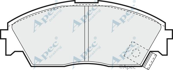 APEC PAD584 - Kit de plaquettes de frein, frein à disque cwaw.fr