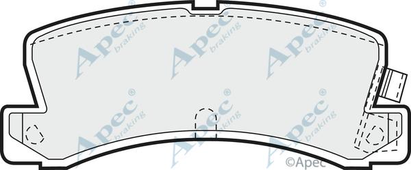 APEC PAD580 - Kit de plaquettes de frein, frein à disque cwaw.fr