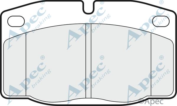 APEC PAD581 - Kit de plaquettes de frein, frein à disque cwaw.fr