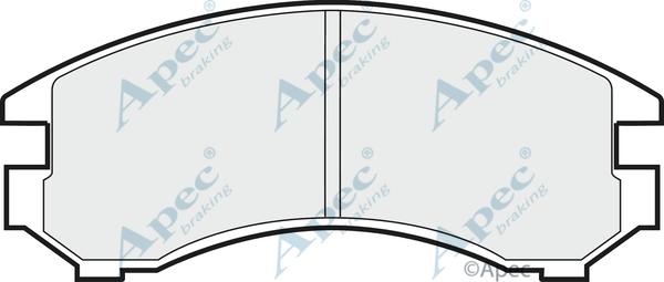 APEC PAD588 - Kit de plaquettes de frein, frein à disque cwaw.fr