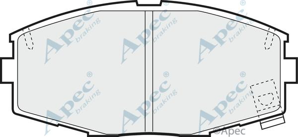 APEC PAD583 - Kit de plaquettes de frein, frein à disque cwaw.fr