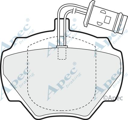 APEC PAD582 - Kit de plaquettes de frein, frein à disque cwaw.fr