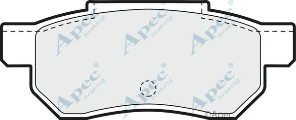 APEC PAD587 - Kit de plaquettes de frein, frein à disque cwaw.fr