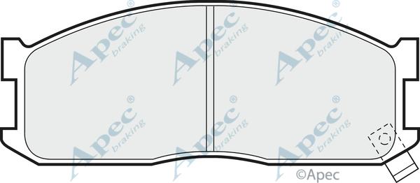 APEC PAD534 - Kit de plaquettes de frein, frein à disque cwaw.fr