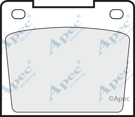 APEC PAD538 - Kit de plaquettes de frein, frein à disque cwaw.fr