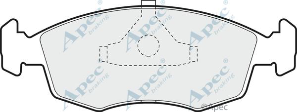 APEC PAD532 - Kit de plaquettes de frein, frein à disque cwaw.fr