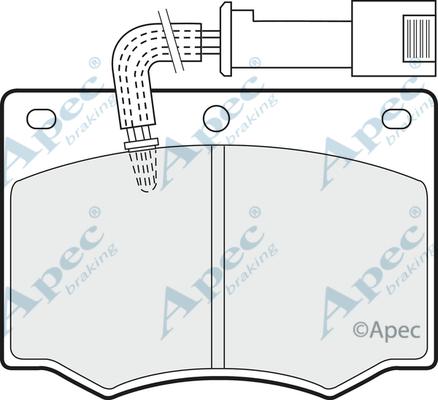 APEC PAD529 - Kit de plaquettes de frein, frein à disque cwaw.fr