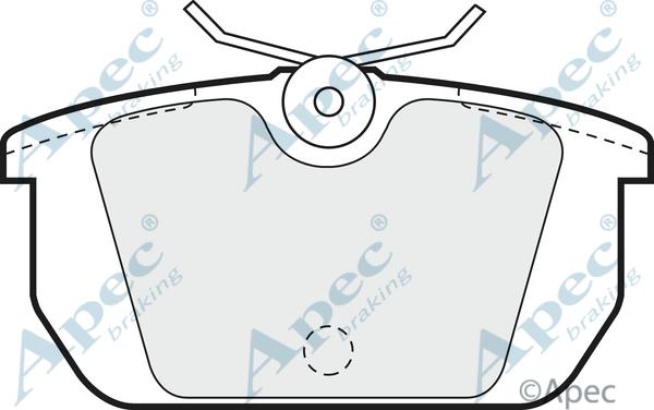 APEC PAD524 - Kit de plaquettes de frein, frein à disque cwaw.fr