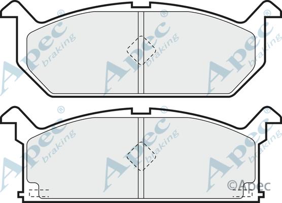 APEC PAD526 - Kit de plaquettes de frein, frein à disque cwaw.fr