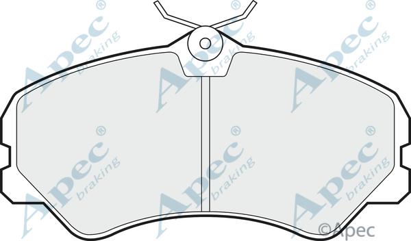 APEC PAD521 - Kit de plaquettes de frein, frein à disque cwaw.fr