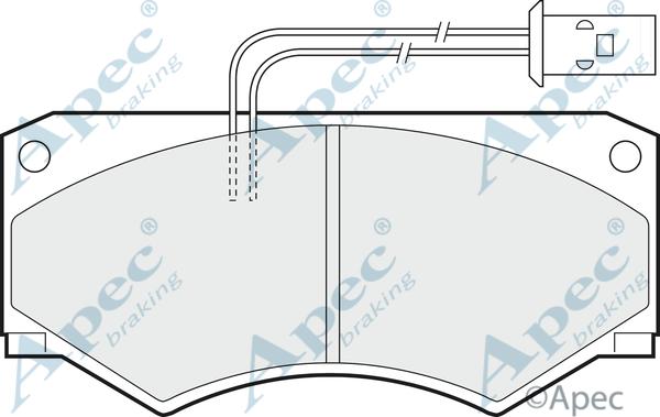 APEC PAD523 - Kit de plaquettes de frein, frein à disque cwaw.fr