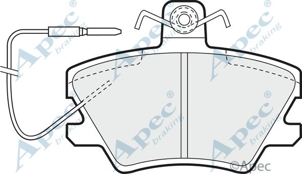 APEC PAD527 - Kit de plaquettes de frein, frein à disque cwaw.fr