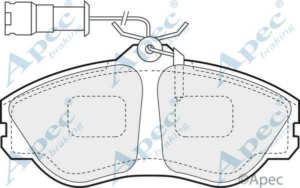 APEC PAD575 - Kit de plaquettes de frein, frein à disque cwaw.fr