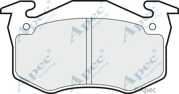 APEC PAD573 - Kit de plaquettes de frein, frein à disque cwaw.fr