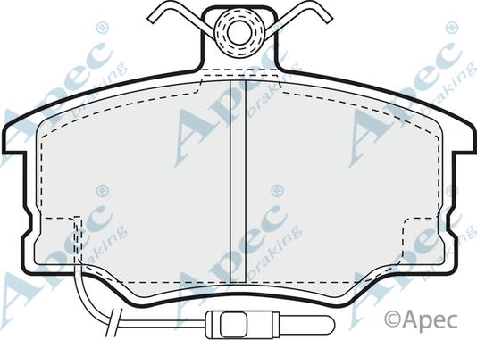 APEC PAD572 - Kit de plaquettes de frein, frein à disque cwaw.fr