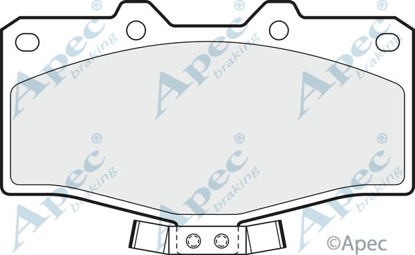 APEC PAD696 - Kit de plaquettes de frein, frein à disque cwaw.fr